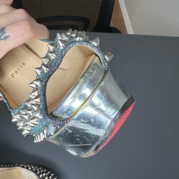 Christian Louboutin Platform Heels size 8.5 - Picture 10 of 11